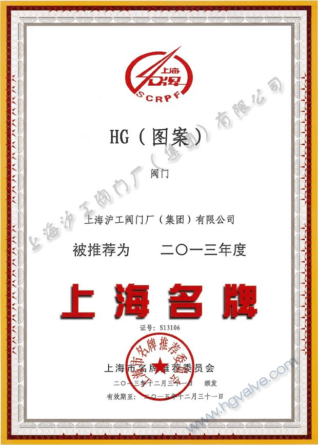 新在线伊人-上海名牌证书（2013年度）